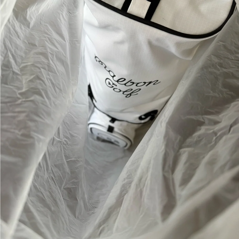 1000% Auth. New Malbon “Walking” Golf White Golf Bag - Picture 10 of 10